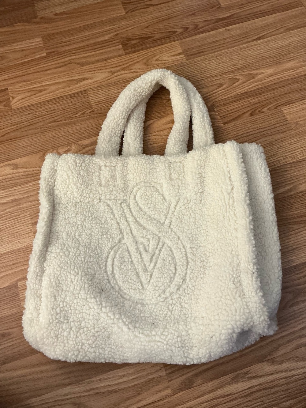 Victoria's Secret Cream Sherpa Tote Bag